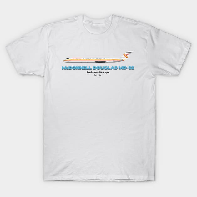 McDonnell Douglas MD-82 - Surinam Airways T-Shirt by TheArtofFlying